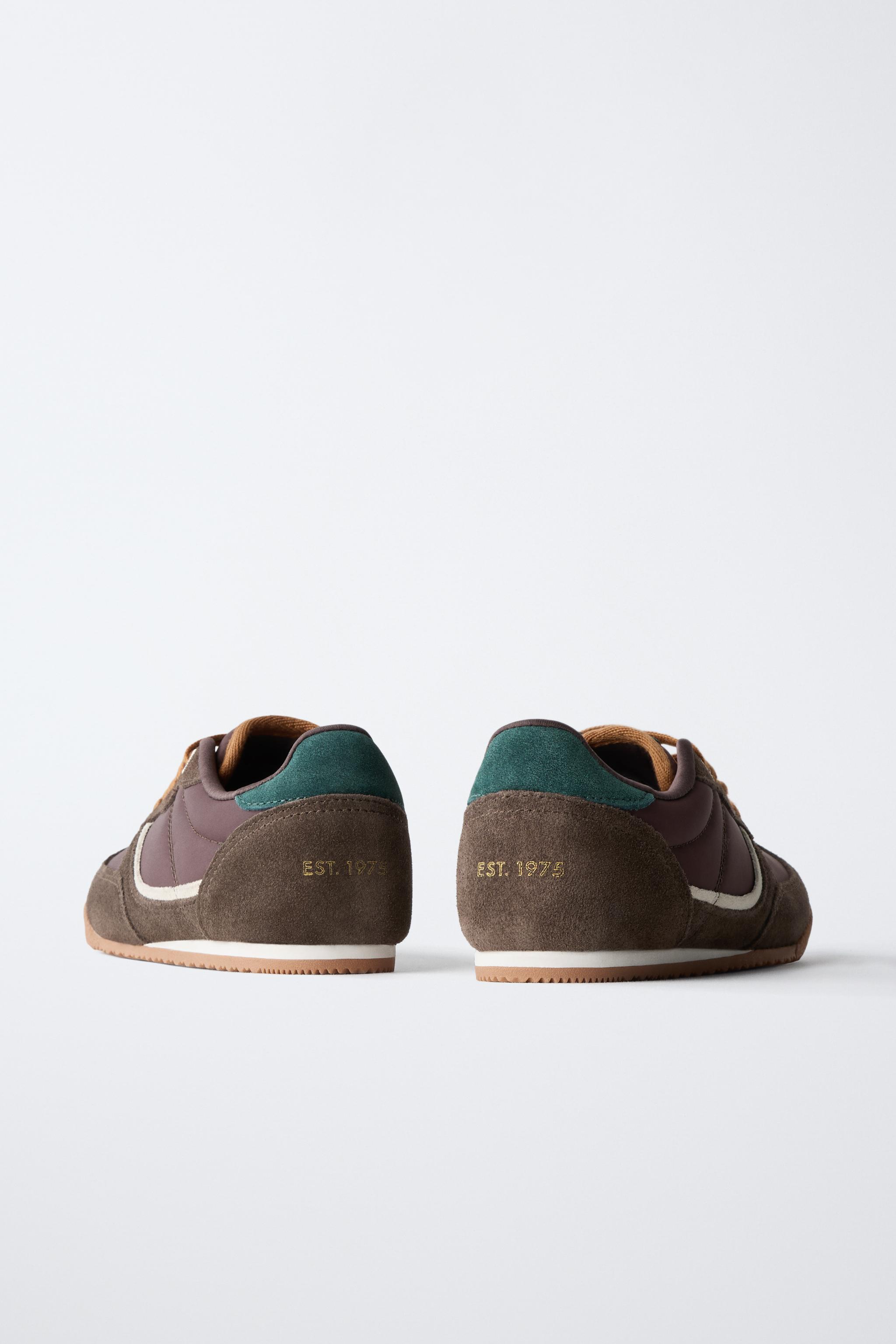 CONTRASTING ATHLETIC SNEAKERS